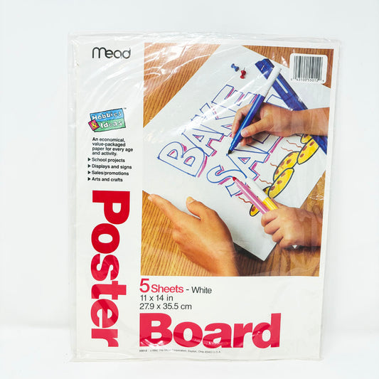 Mead 11" x 14" Poster Board- 5 Sheet