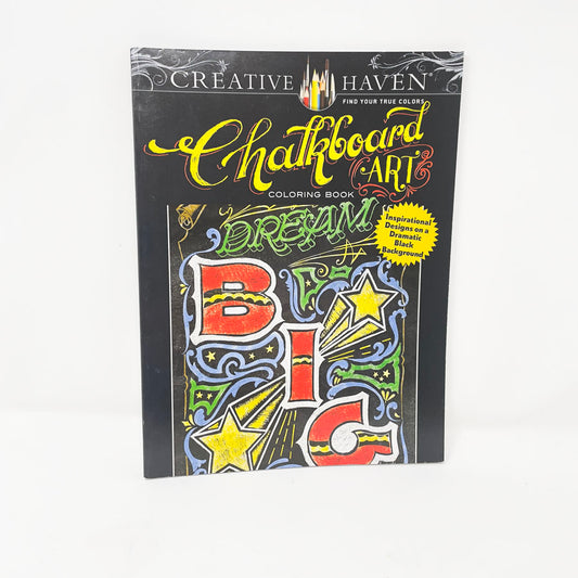 Chalkboard Art Coloring Book by Creative Haven