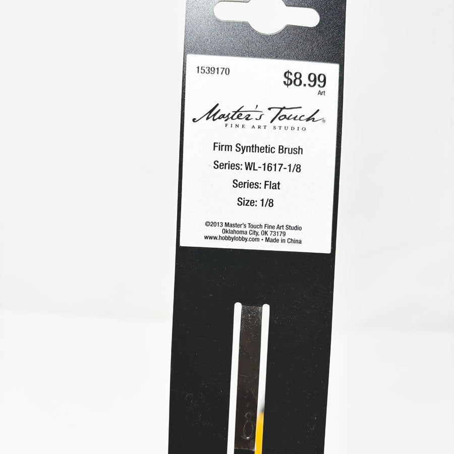 Master's Touch Firm Synthetic Flat Paint Brushes (1)