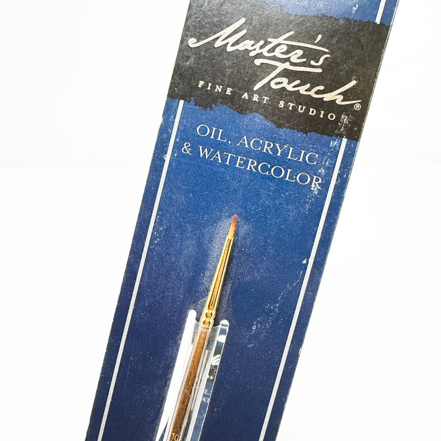 Master's Touch Golden Taklon Paint Brushes (1)