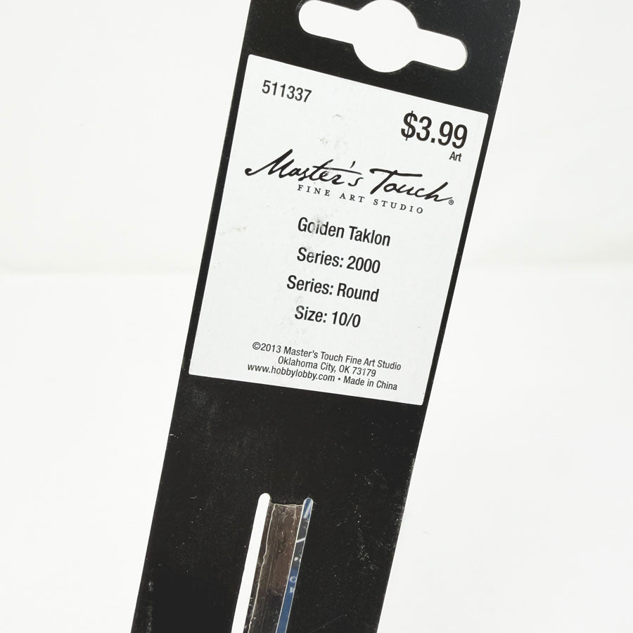 Master's Touch Golden Taklon Paint Brushes (1)