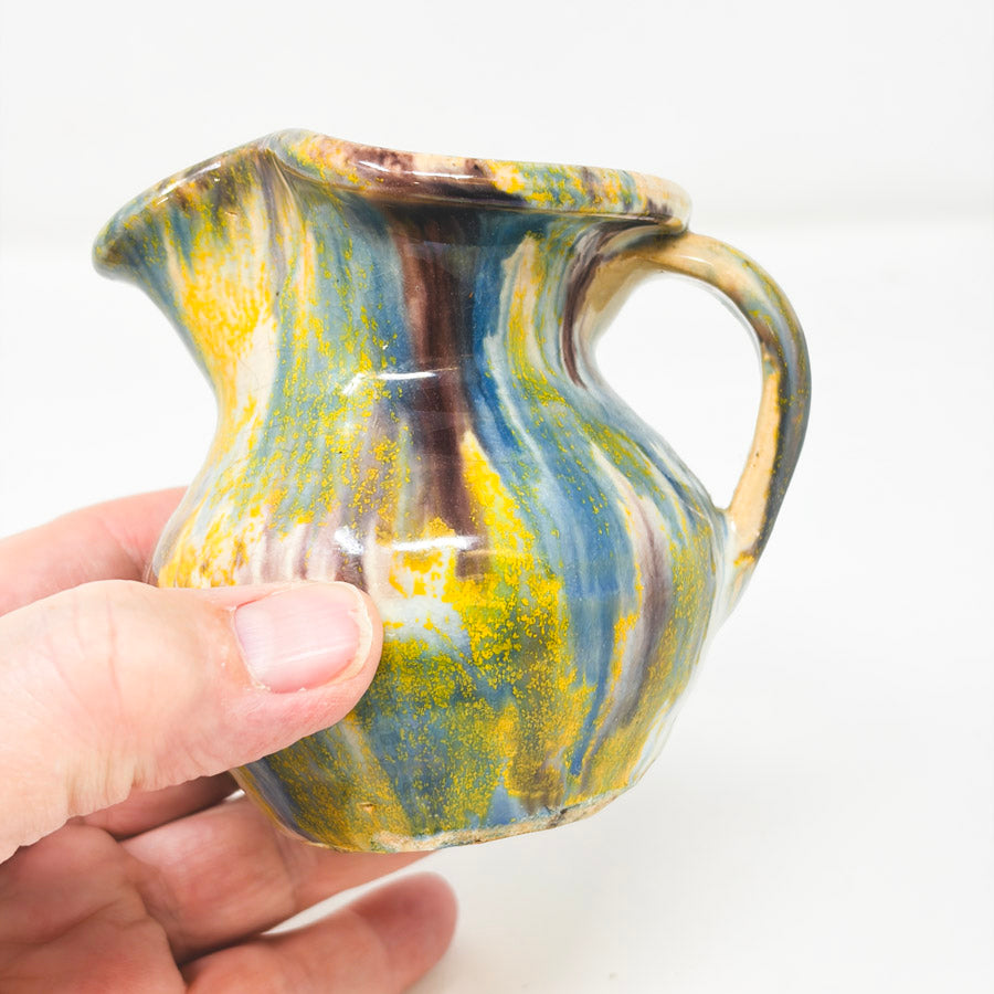 Vintage Small Creamer with Drip Glaze