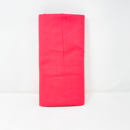 Appx 2 Yds Solid Pink Poly Blend Fabric