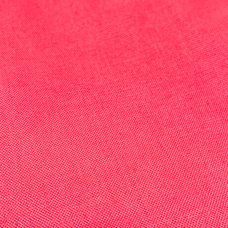 Appx 2 Yds Solid Pink Poly Blend Fabric
