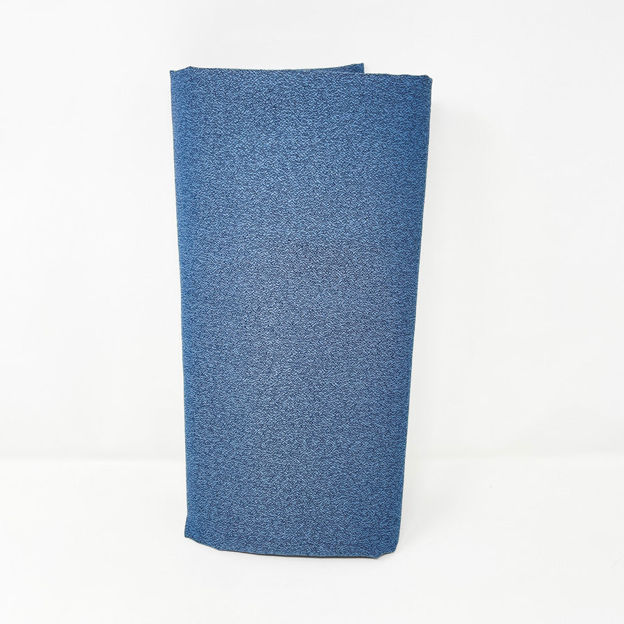 Appx 2 Yds Dark Blue Textured Poly Blend Heavyweight Fabric