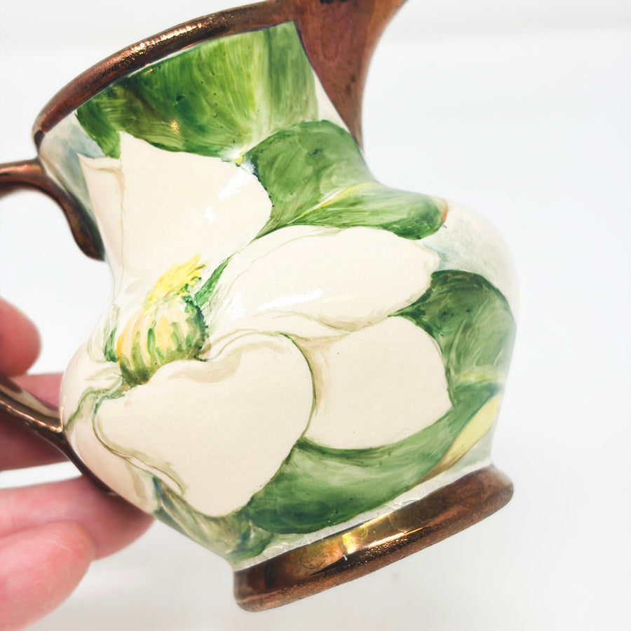 Vintage Cumbow China Floral Creamer Pitcher