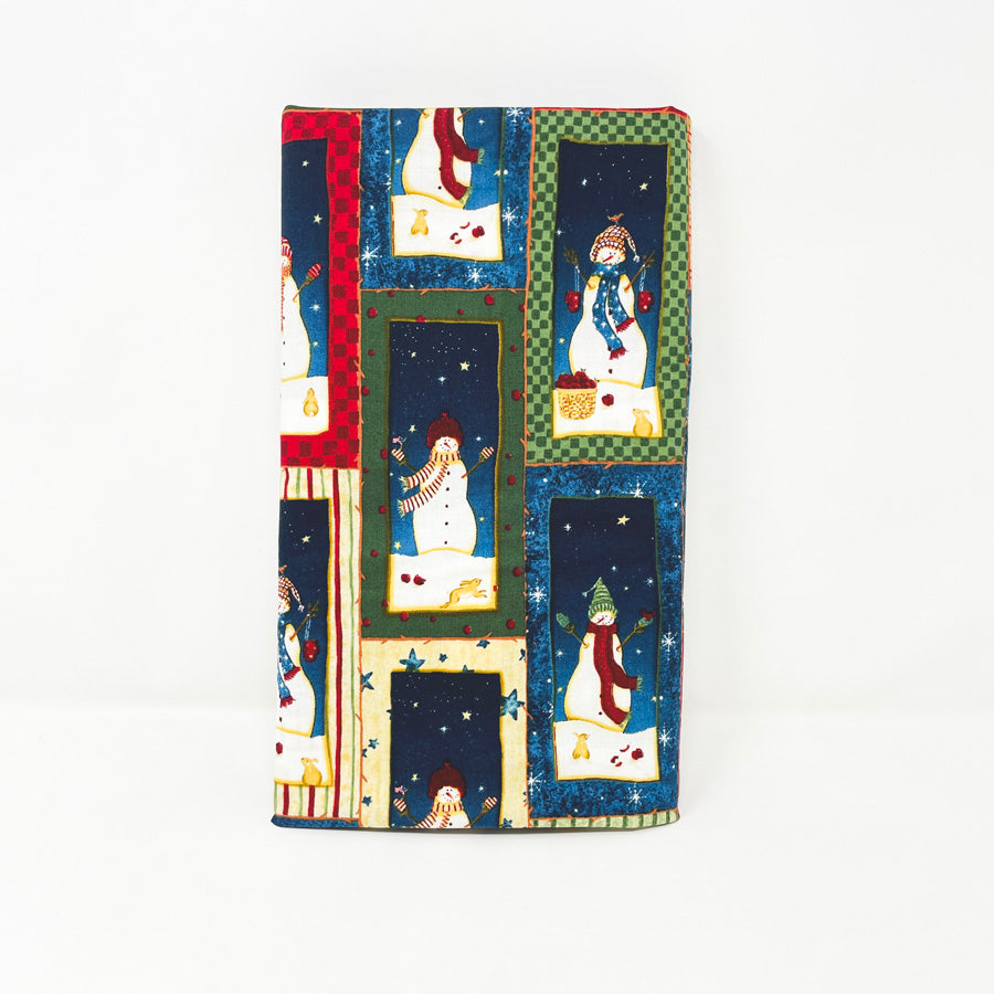 Appx 2 Yds Snowman Panels Cotton (Blend?) Fabric