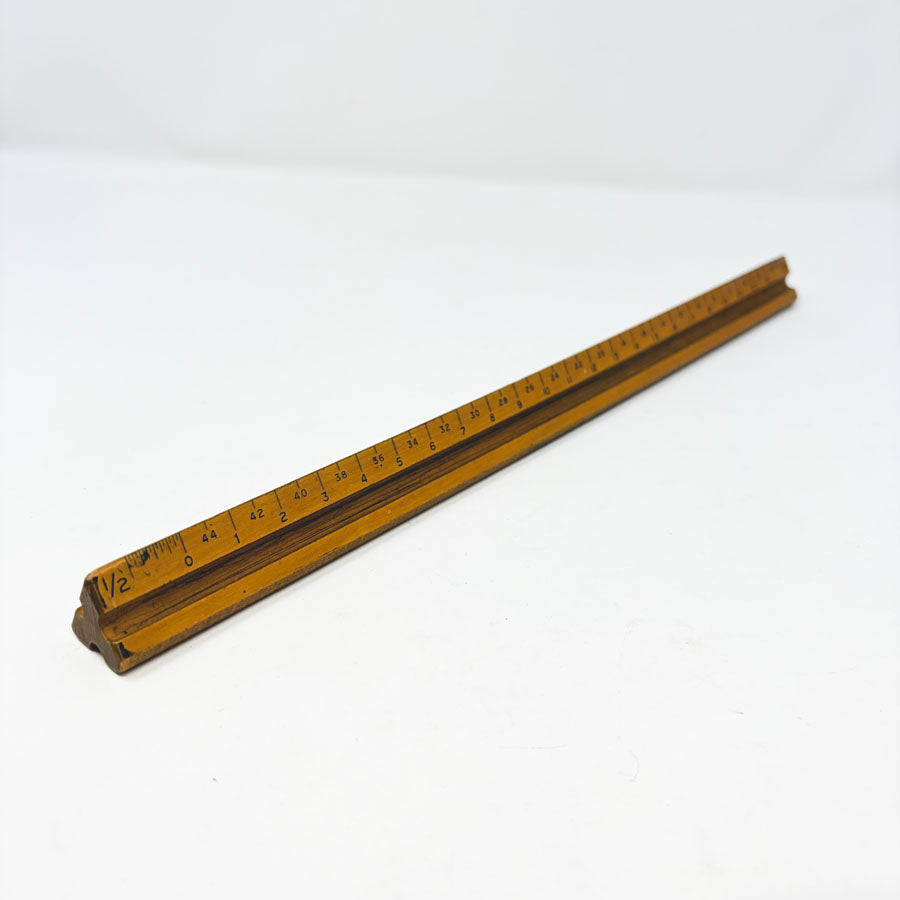 Vintage Triangular Scale Ruler
