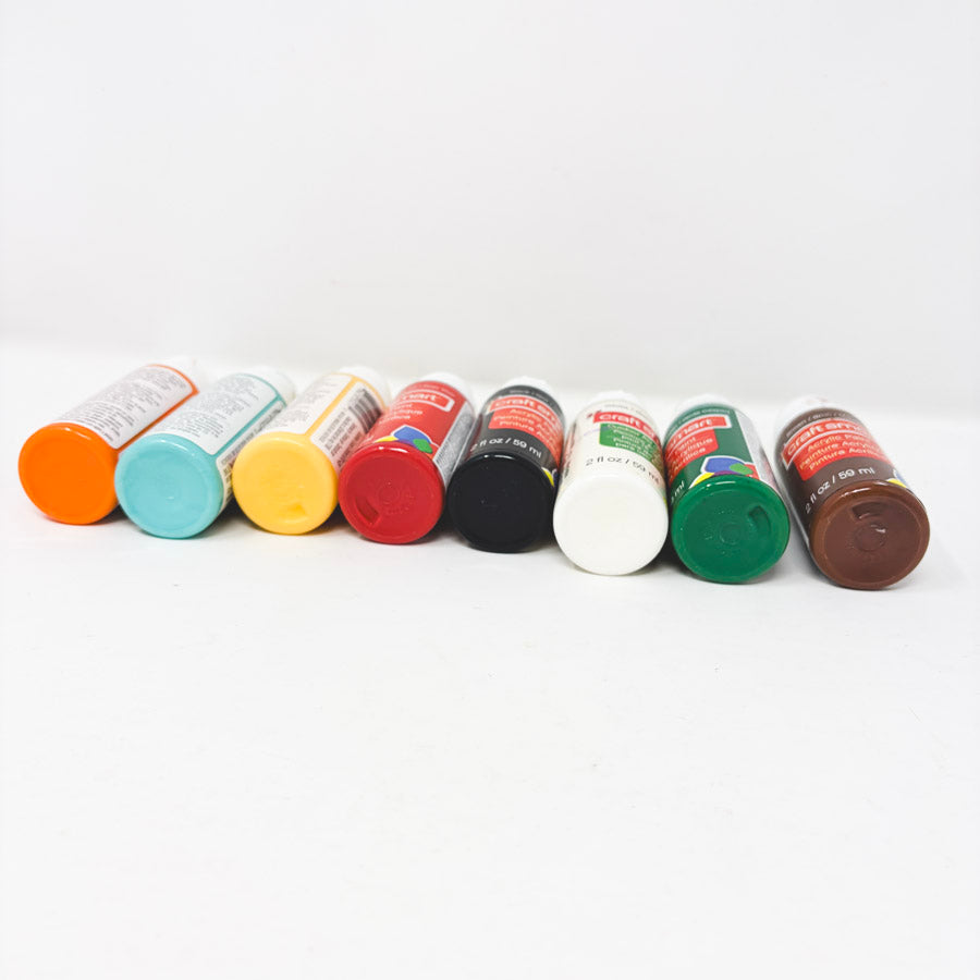 Craft Smart 2oz Acrylic Paint Bundle- 8 bottles