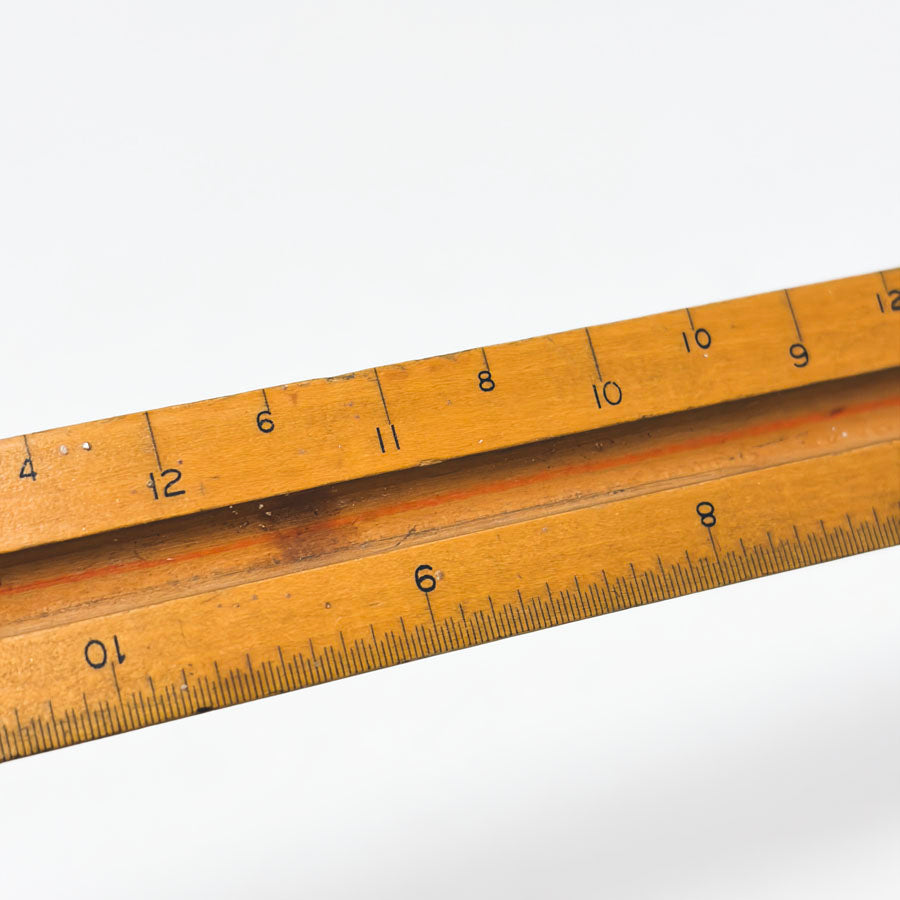 Vintage Triangular Scale Ruler