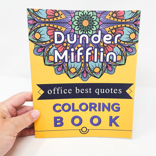 Dunder Mifflin The Best Quotes Coloring Book