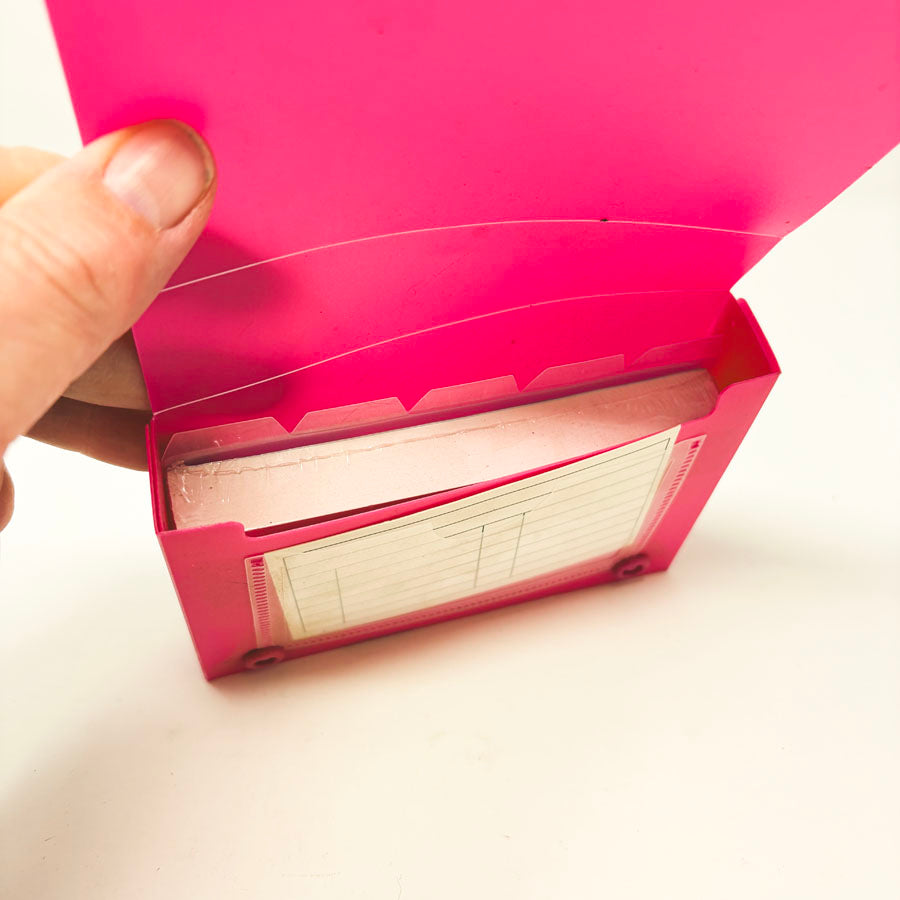 Pink Index Card Case