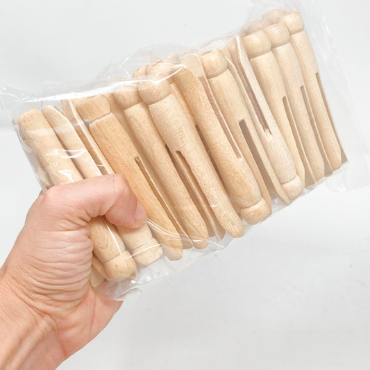 Wooden 4" Clothes Pin Bundle