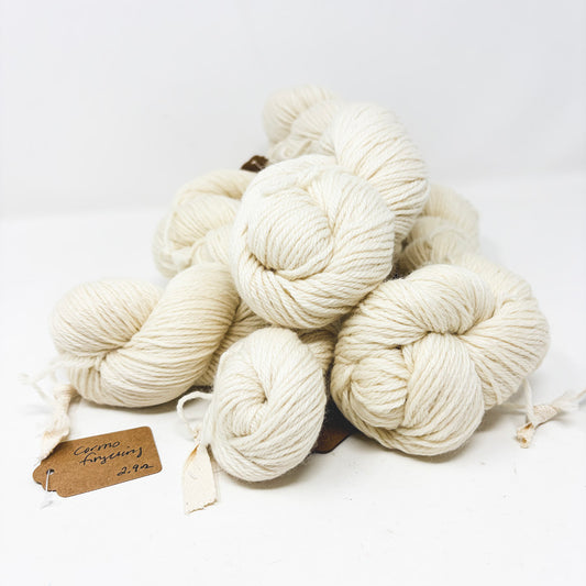 Undyed Fingering Weight Cormo Yarn (1)