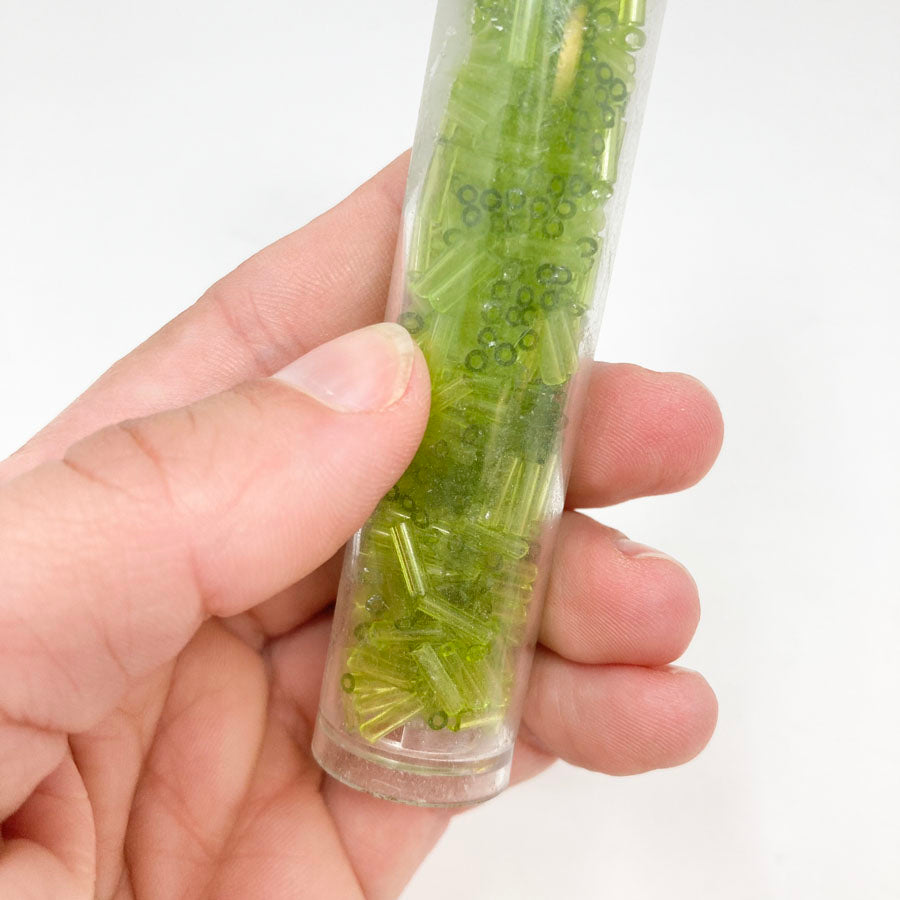 Light Green Tube Beads