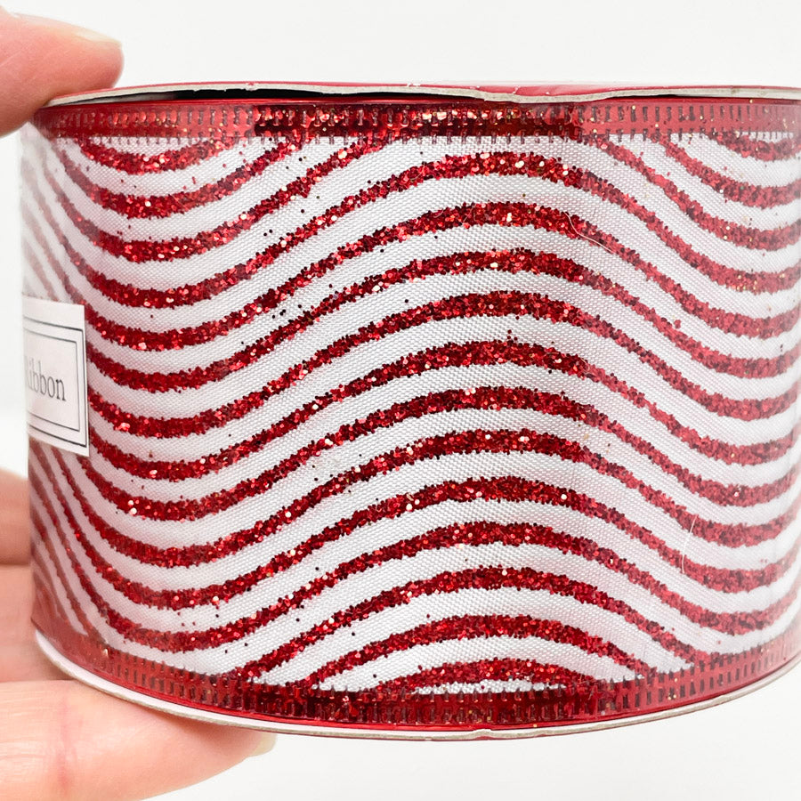 2.5" Various Wired Edge Christmas Ribbons
