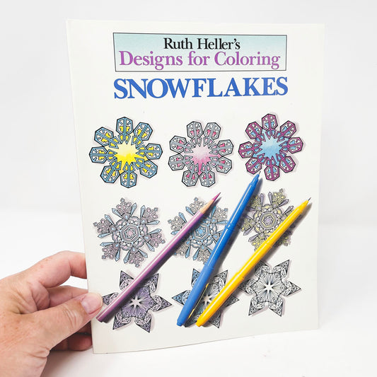 Designs for Coloring Snowflakes Coloring Book