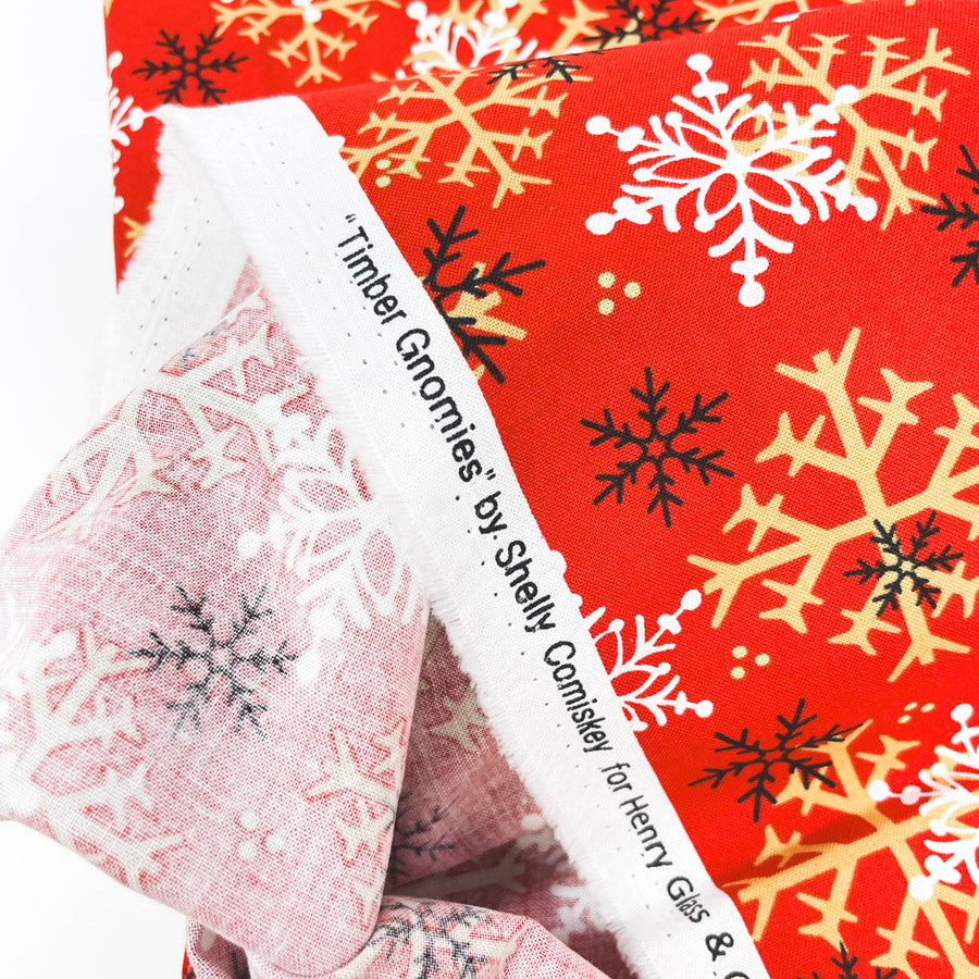Appx 2 Yds Snowflake Medly Cotton (Blend?) Fabric