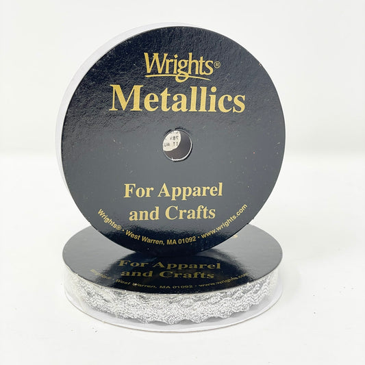 Wrights Metallic Zig-Zag Ribbon