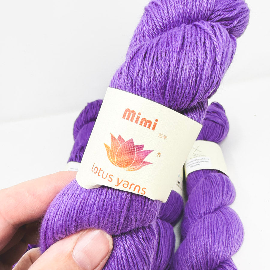 Lotus Yarns - Mimi Plus – Purple Col. 27 (1)