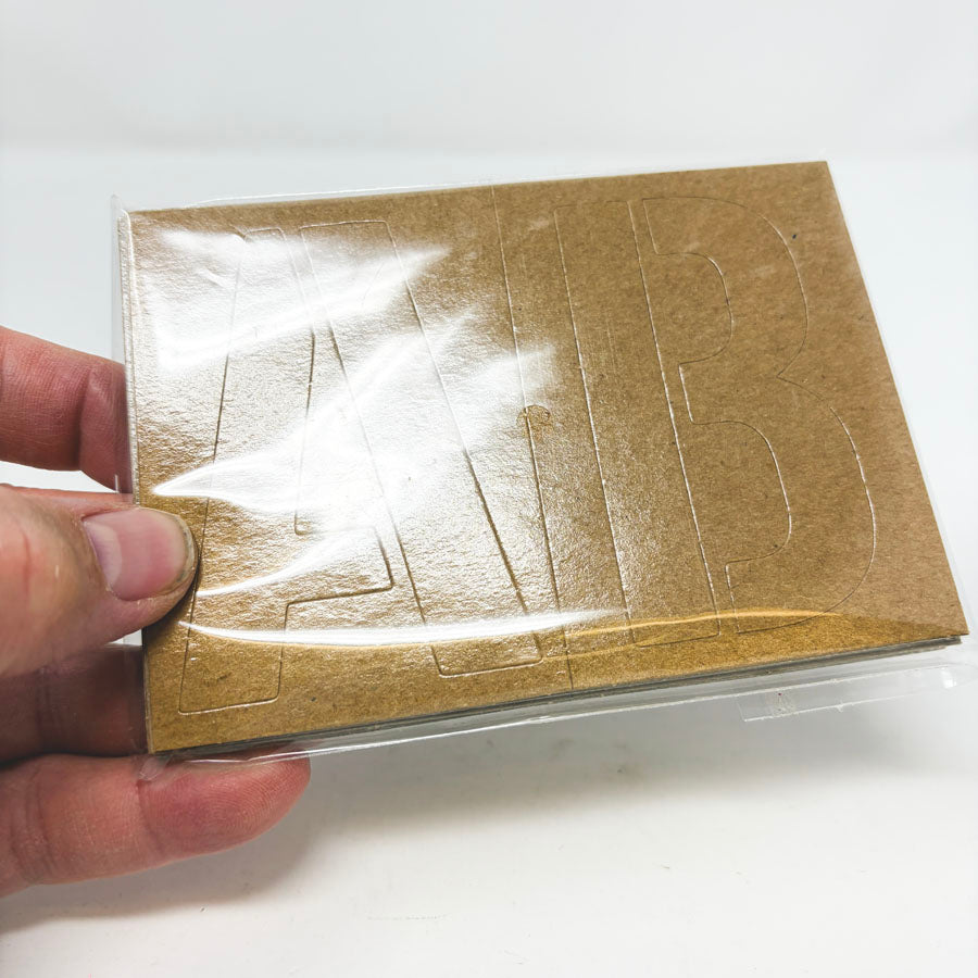 Small Pack of Kraft Paper Alpha Stencils