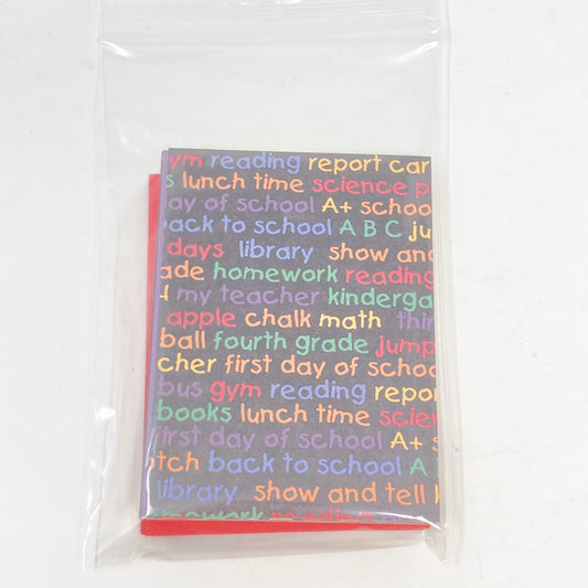 School Days 3x4 Accordion Notebooks