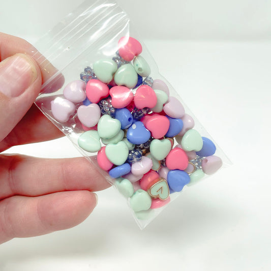 Bundle of Asst. Heart Beads