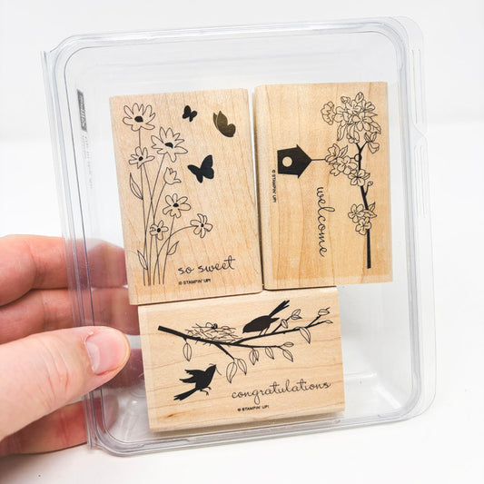 Stampin' Up! Medium Box Sets of Rubber Stamps - Up In the Air