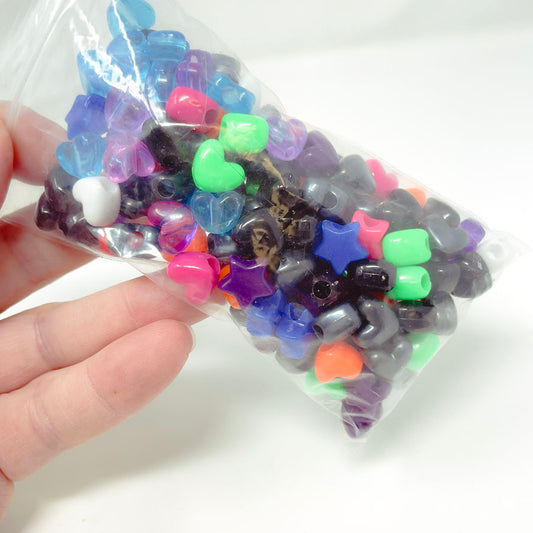 Bundle of Asst. Plastic Pony Beads