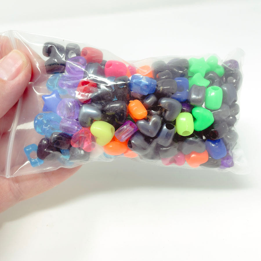 Bundle of Asst. Plastic Pony Beads