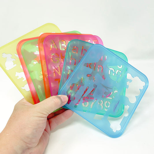 Tupperware Kids Drawing Stencils