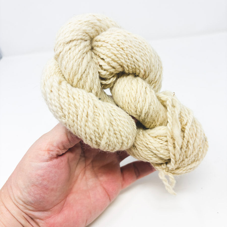 Unmarked Bulky Natural Wool Yarn