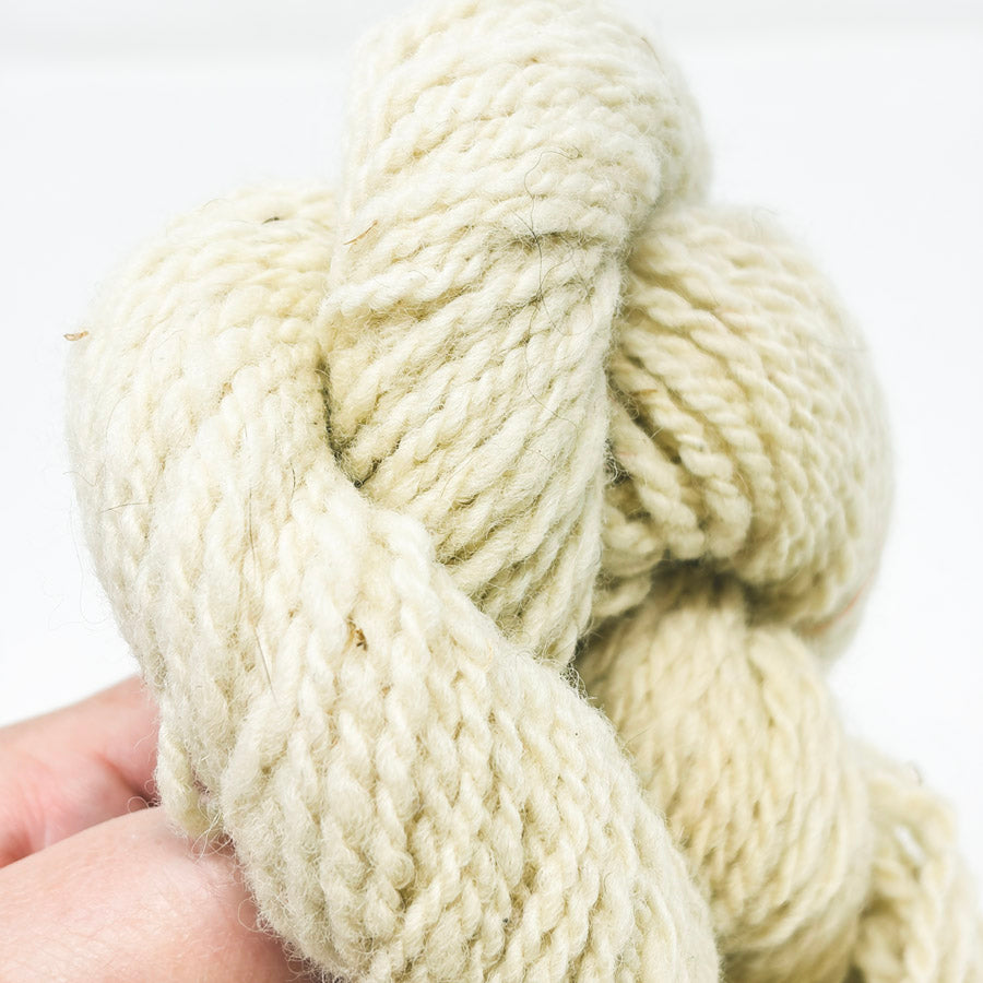 Unmarked Bulky Natural Wool Yarn