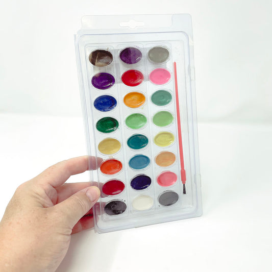 24 Color Tray Watercolor Set