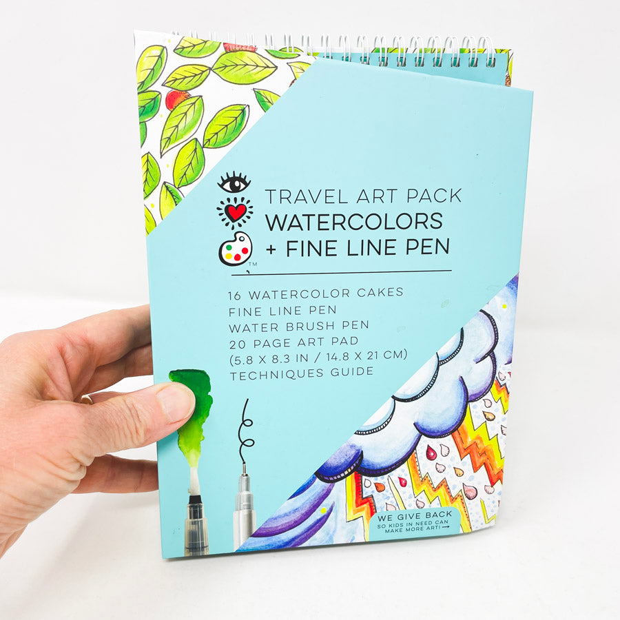 Travel Art Pack Watercolors & Fine Line Pen