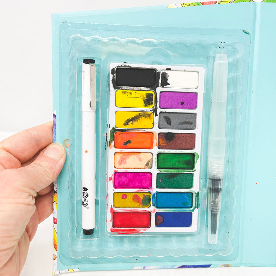 Travel Art Pack Watercolors & Fine Line Pen