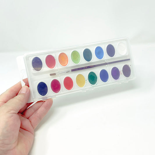 16 Color Tray Watercolor Set
