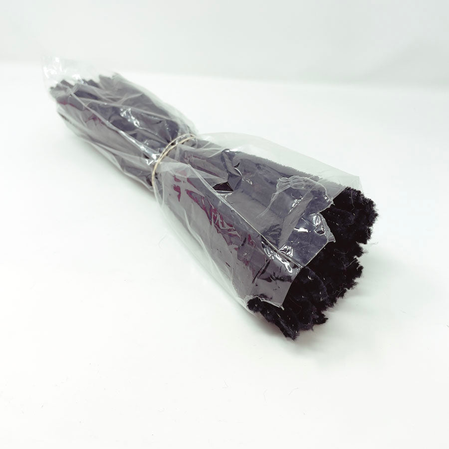 Bundle of Black Chenille Stems/Pipecleaners