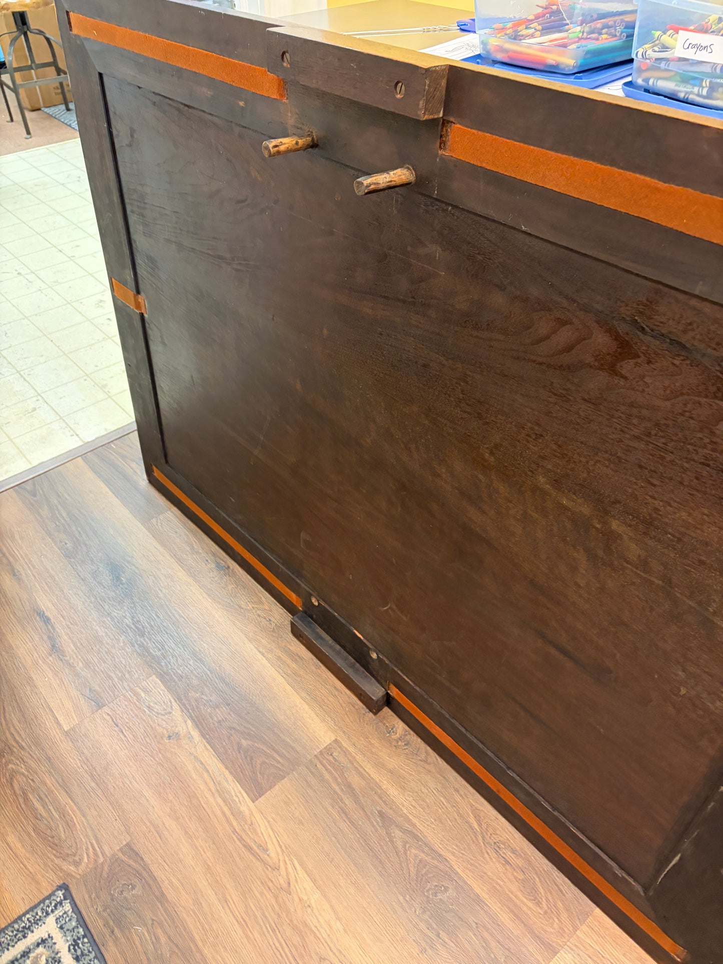 Vintage Expandable Solid Wood Dining Table