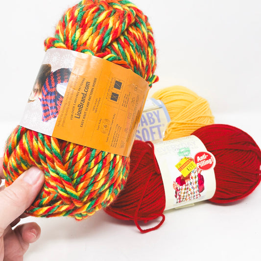 Lion Brand Baby Soft Yarn - Circus Print
