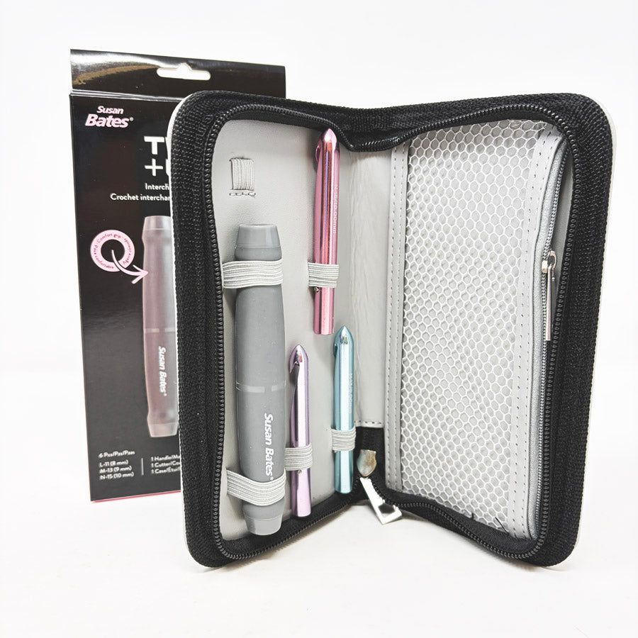 Susan Bates Twist & Lock Interchangeable Crochet Hook L-N