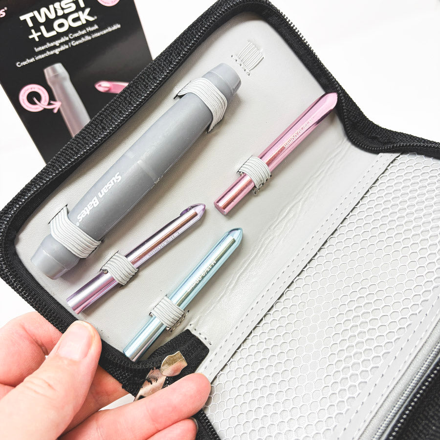 Susan Bates Twist & Lock Interchangeable Crochet Hook L-N