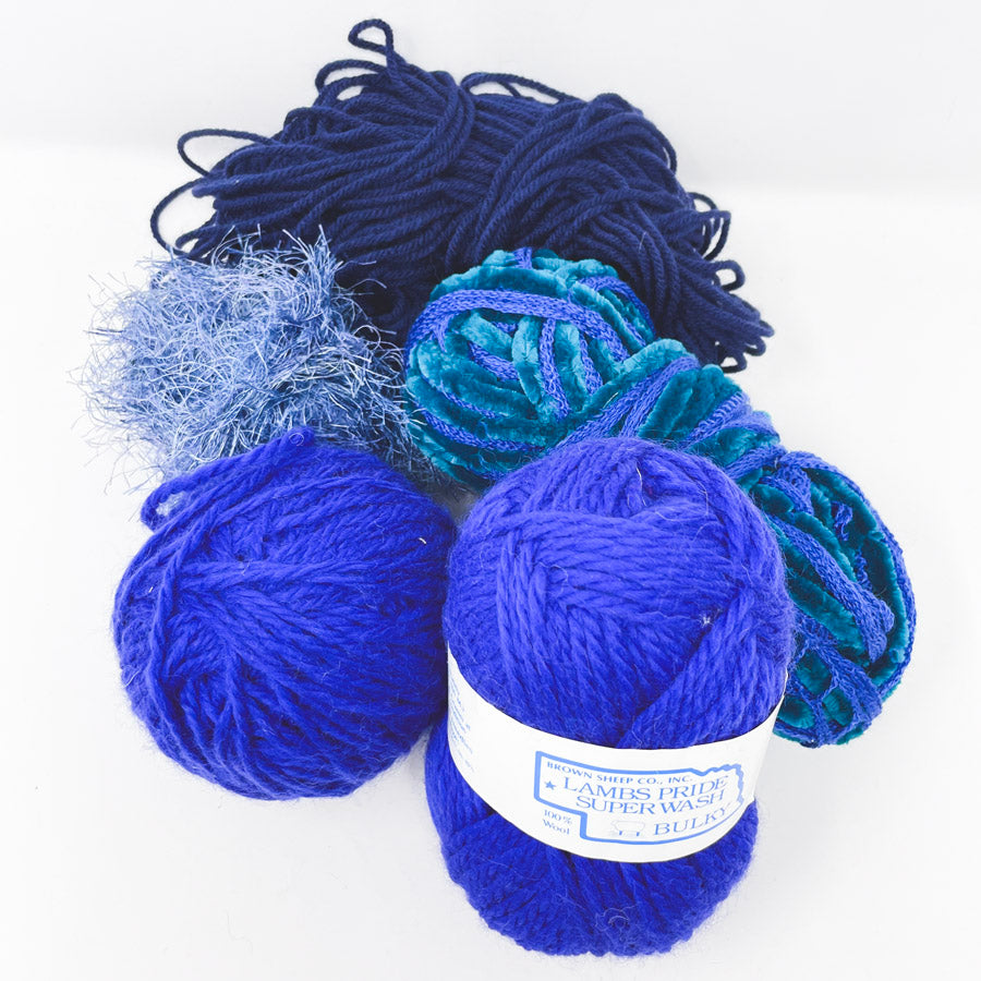 Electric Blues Yarn Bundle