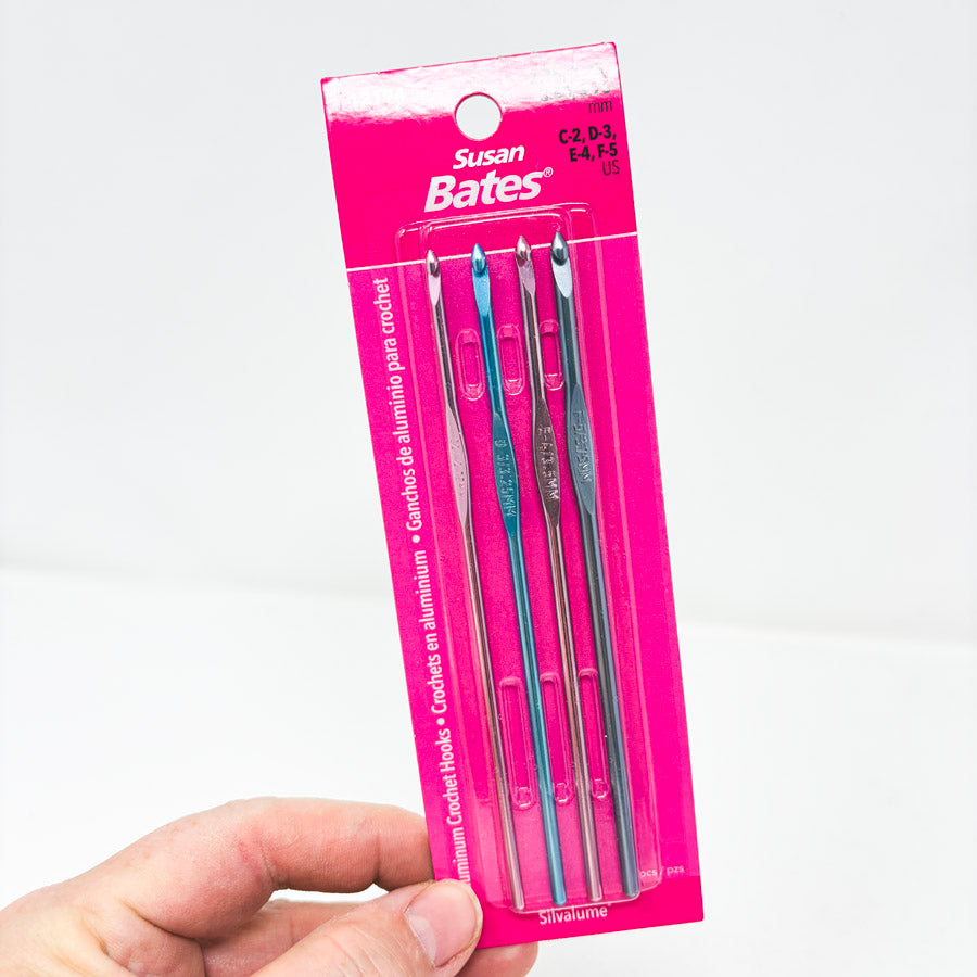 Susan Bates Crochet Hook Set – C, D, E, F