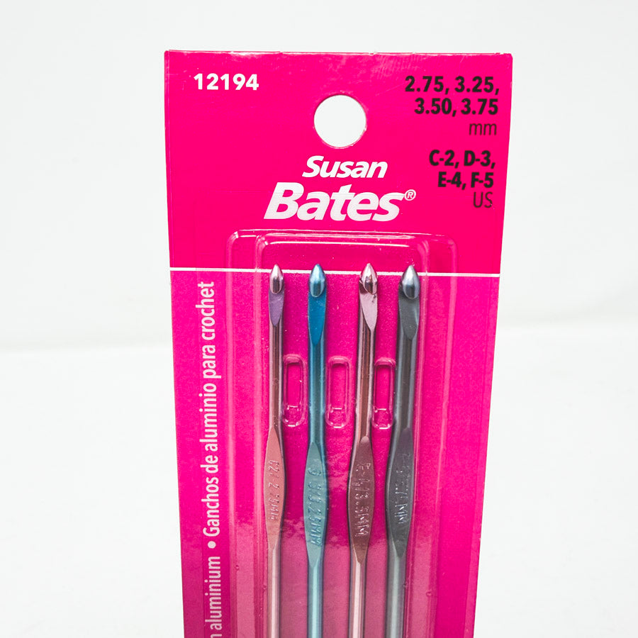Susan Bates Crochet Hook Set – C, D, E, F