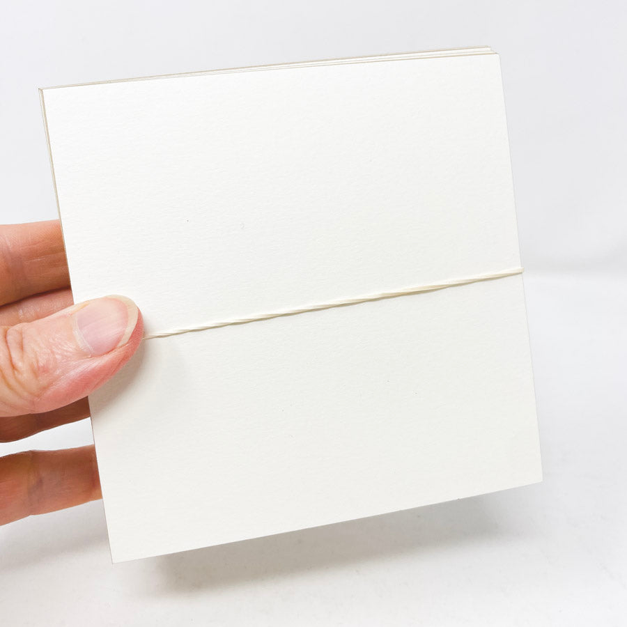 Cream Note Squares with Gold Edging
