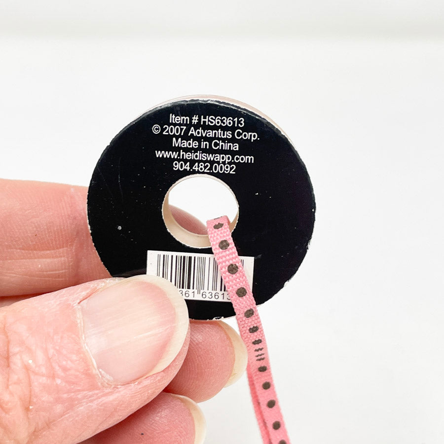Chocolate Strawberry Dot Ribbon