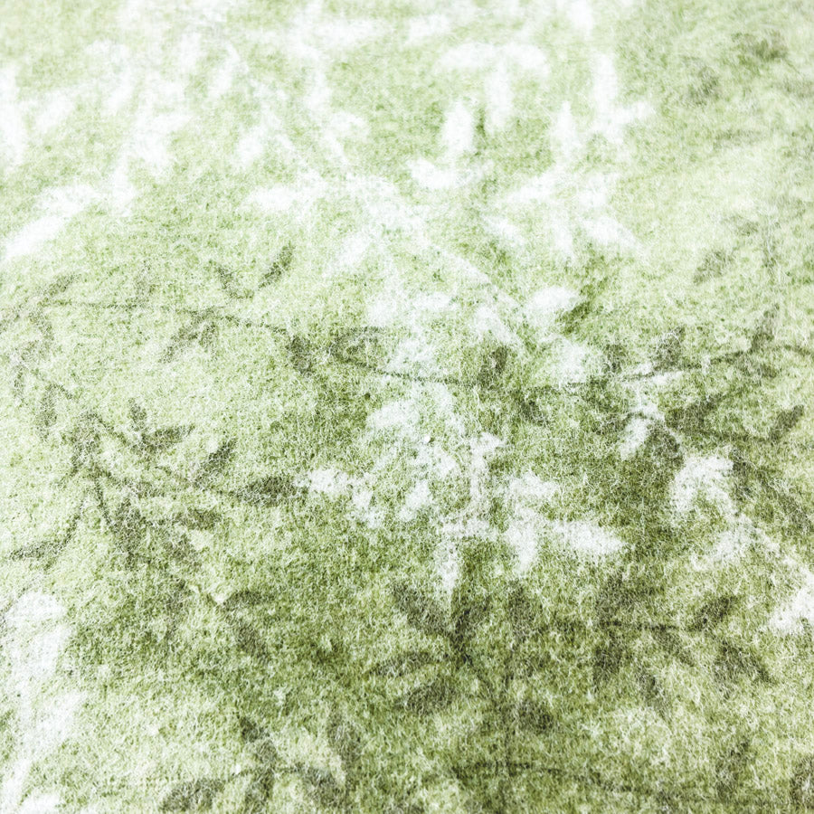 1.25 Yds x 44" Green Leaves Brushed Flannel Fabric