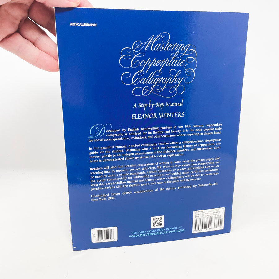 "Mastering Copperplate Calligraphy: A Step-by-Step Manual" by Eleanor Winters