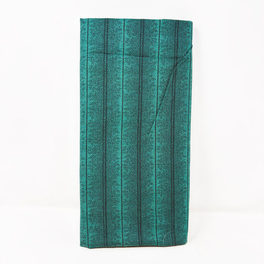 1.5 Yds x 44" Green Stripe Cotton by Peter Pan Fabrics